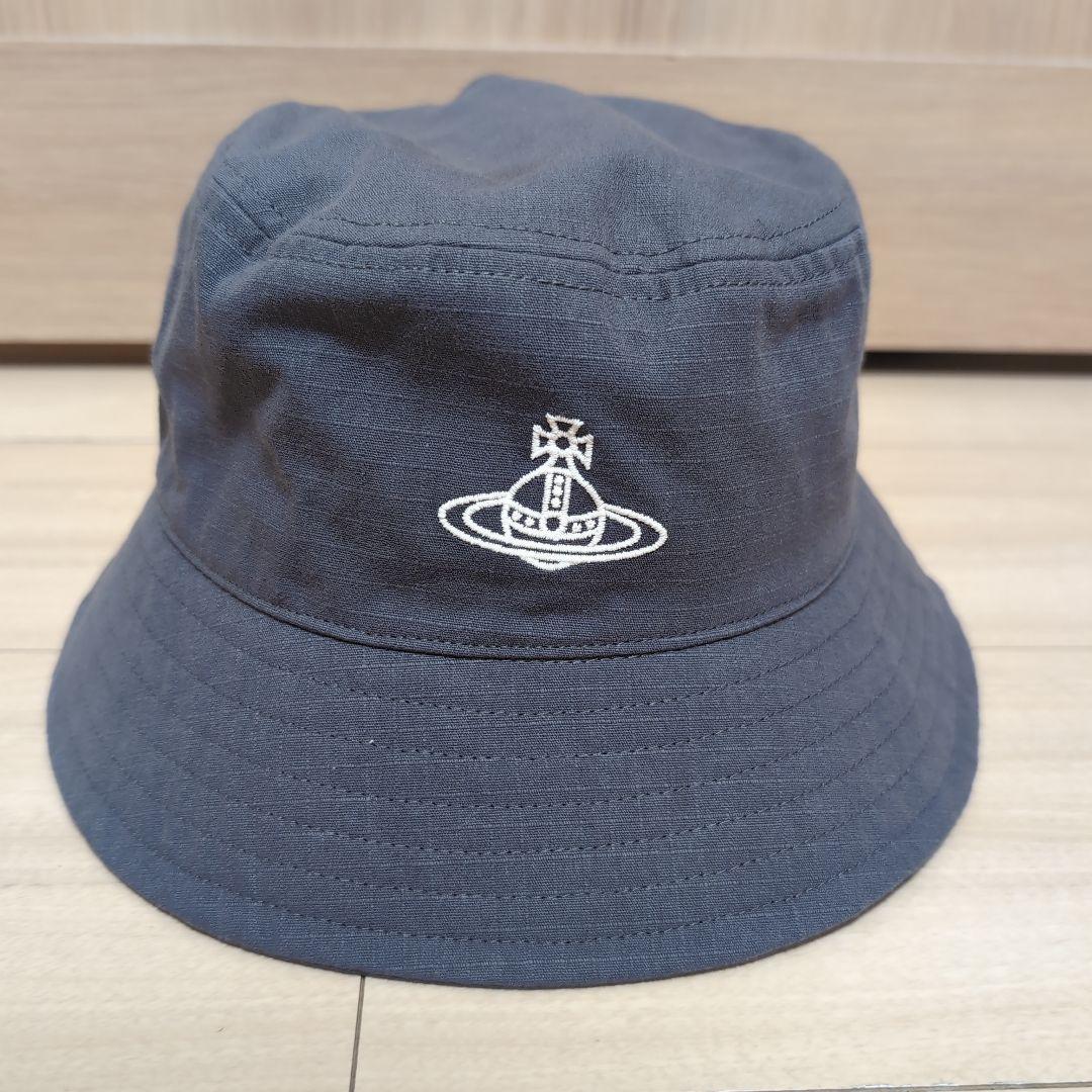 新品 ヴィヴィアンウエストウッド オーブ刺繍 UVカット バケットハット
