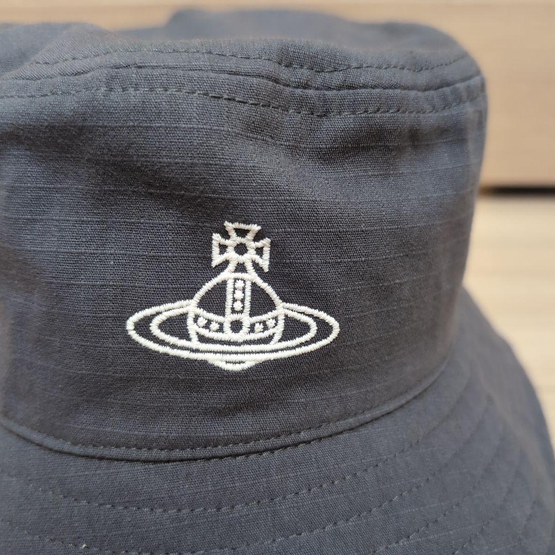 新品 ヴィヴィアンウエストウッド オーブ刺繍 UVカット バケットハット