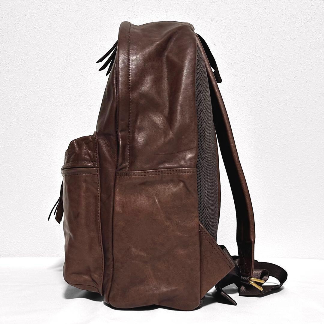 絶販品 美品 PORTER ポーター リュック フランク L ブラウン