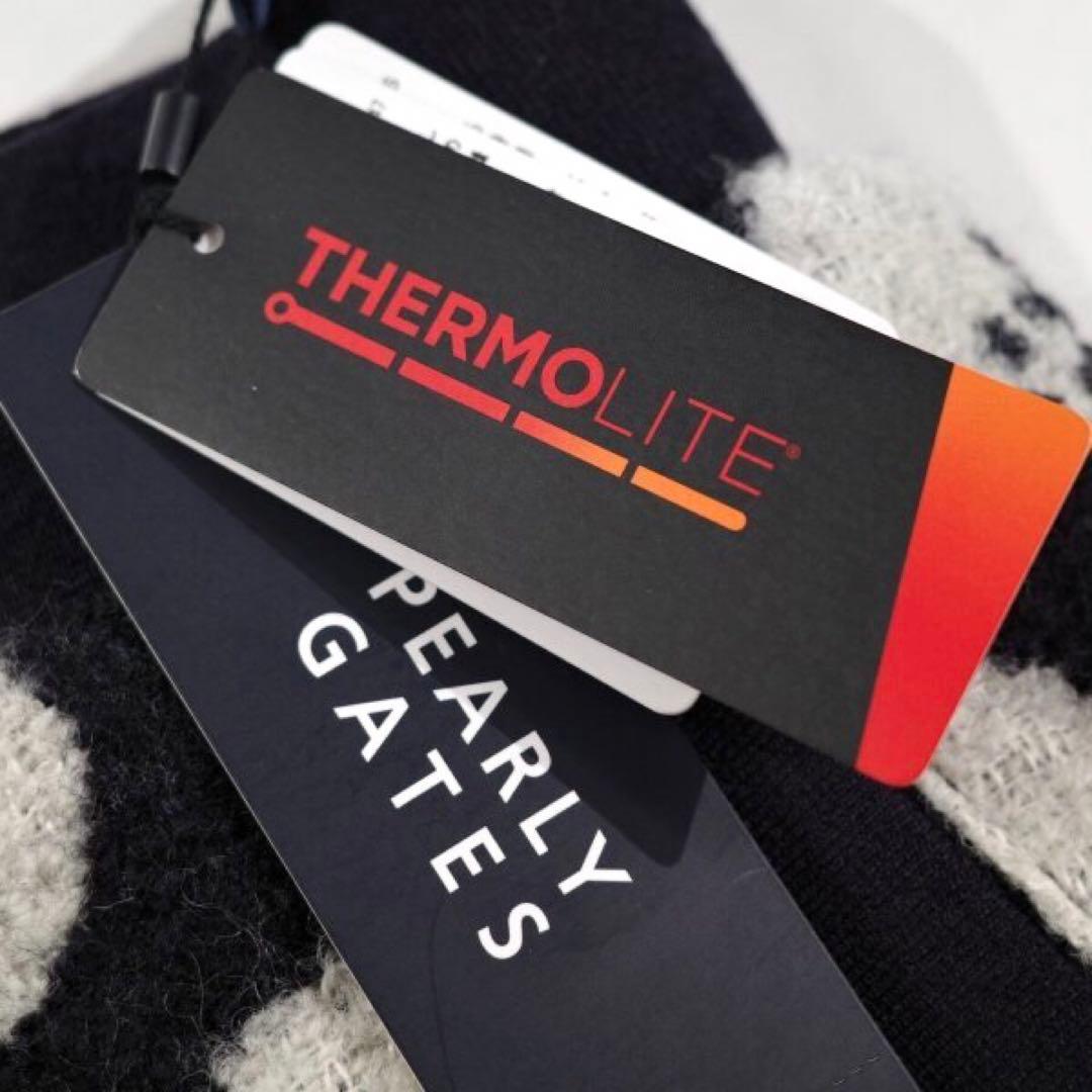 【PEARLY GATES】秋冬 ドット柄 THERMOLITE スカート0番S