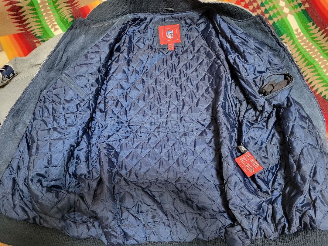 早い者勝ち♦NEWENGLAND Patriots 本革スエードスタジャン♦