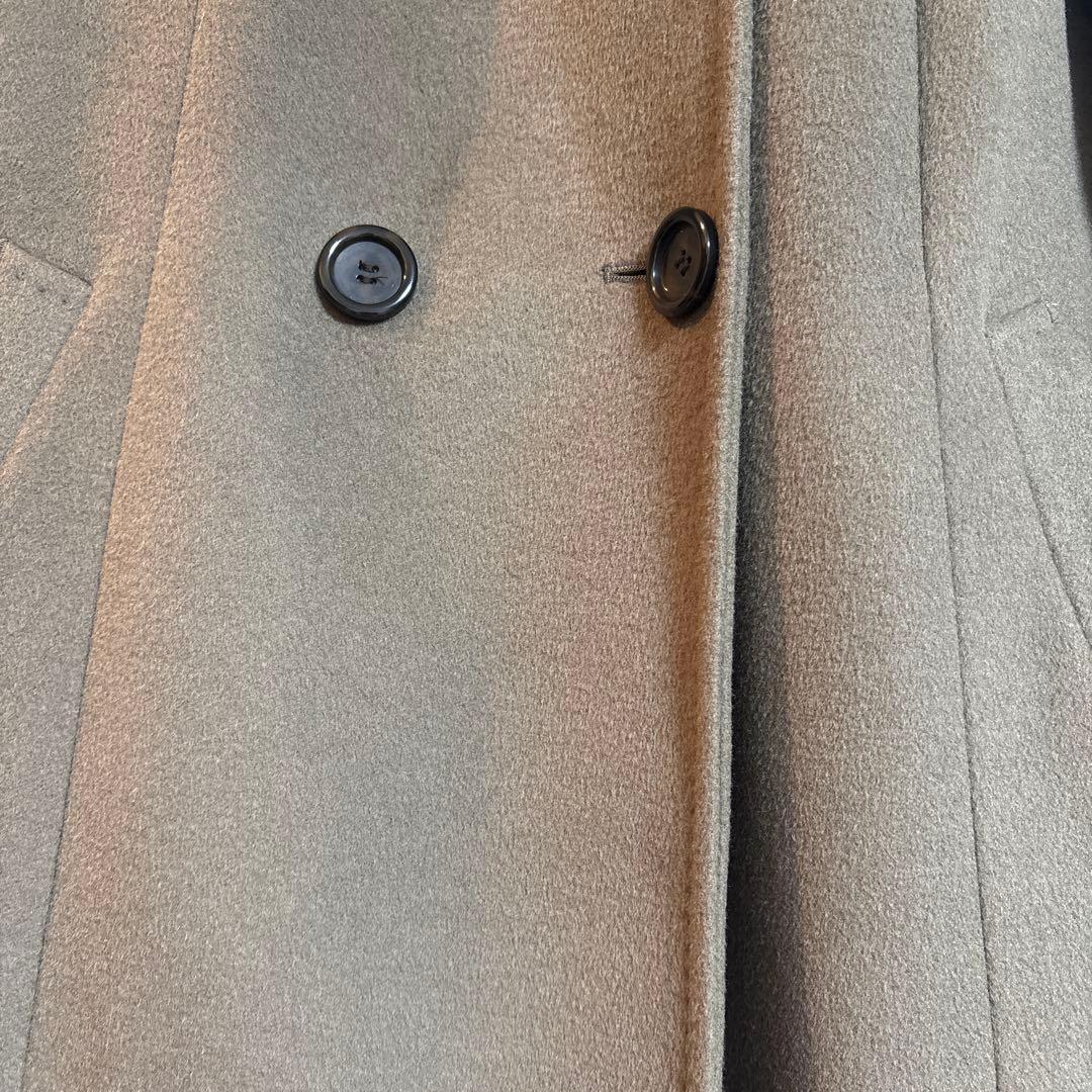 美品23区定番　カシミヤ混フード付コート　サイズ40