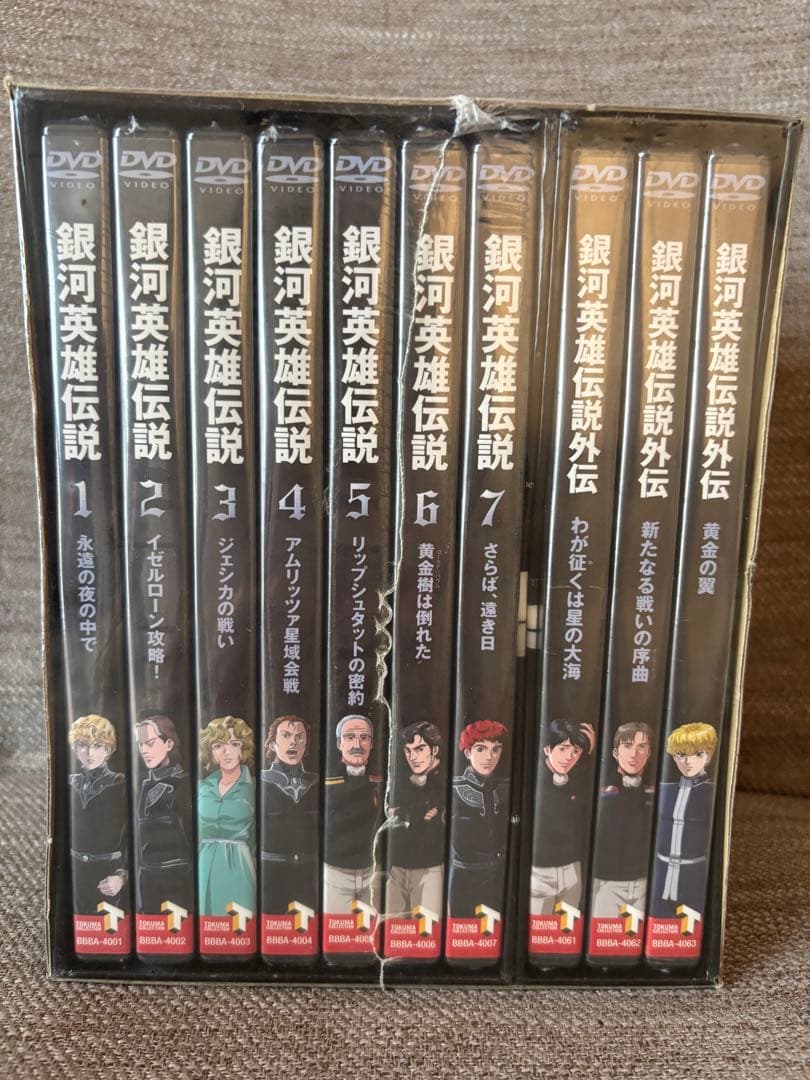 未開封 銀河英雄伝説 DVD-BOX 本編全28巻＋外伝全17巻 トランプ付