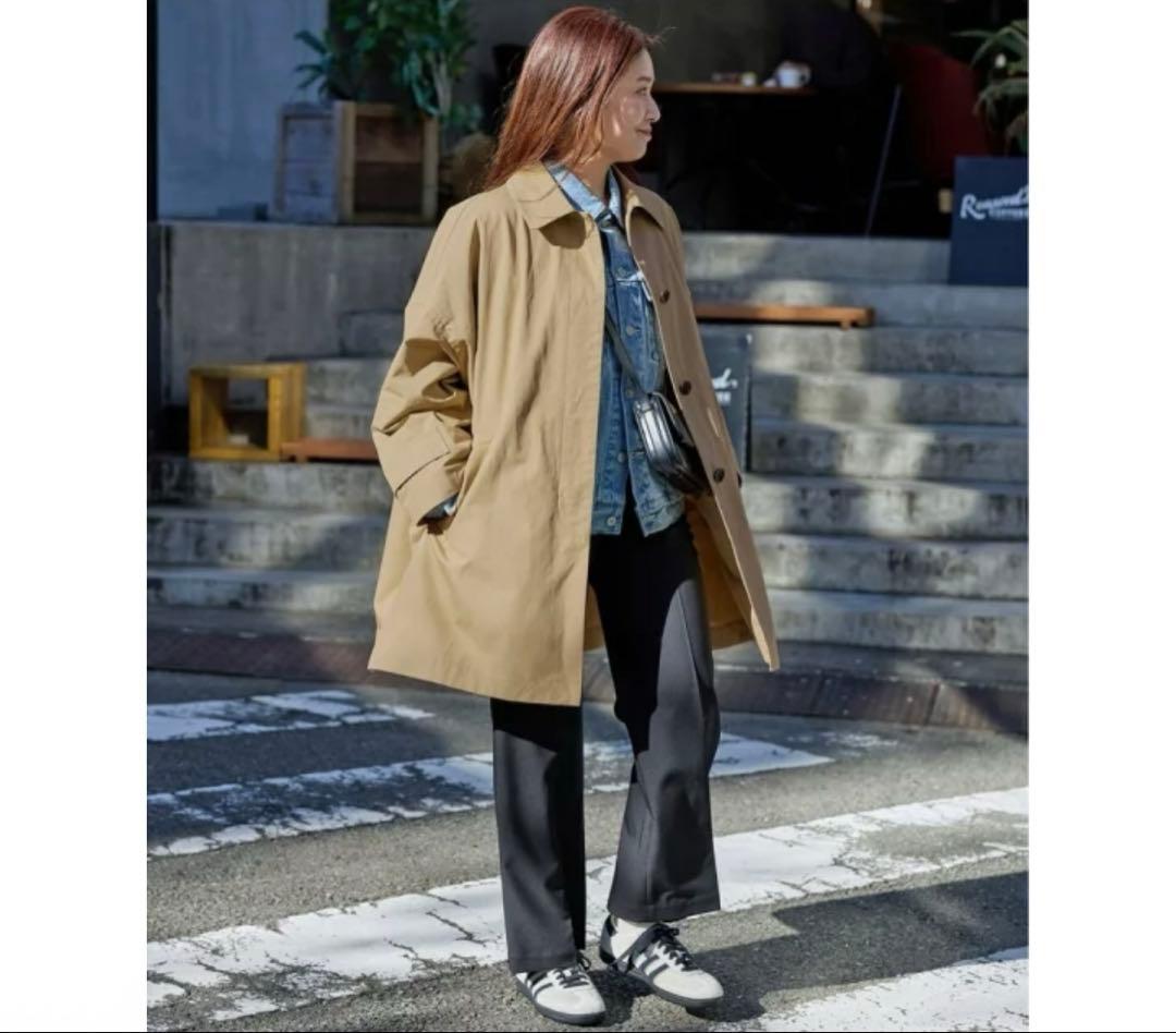 大人気！JOURNAL STANDARD コットンリネンワイドステンカラーコート