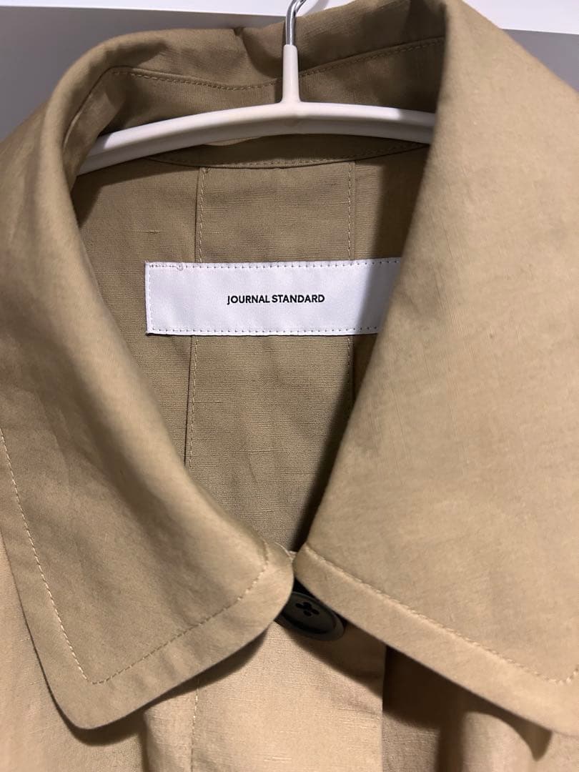 大人気！JOURNAL STANDARD コットンリネンワイドステンカラーコート