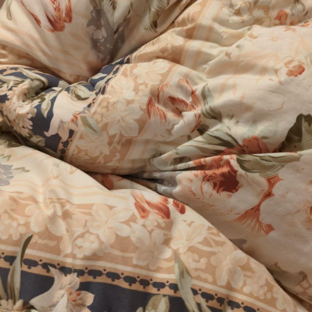 ダブル　布団　ホワイトダック　美品