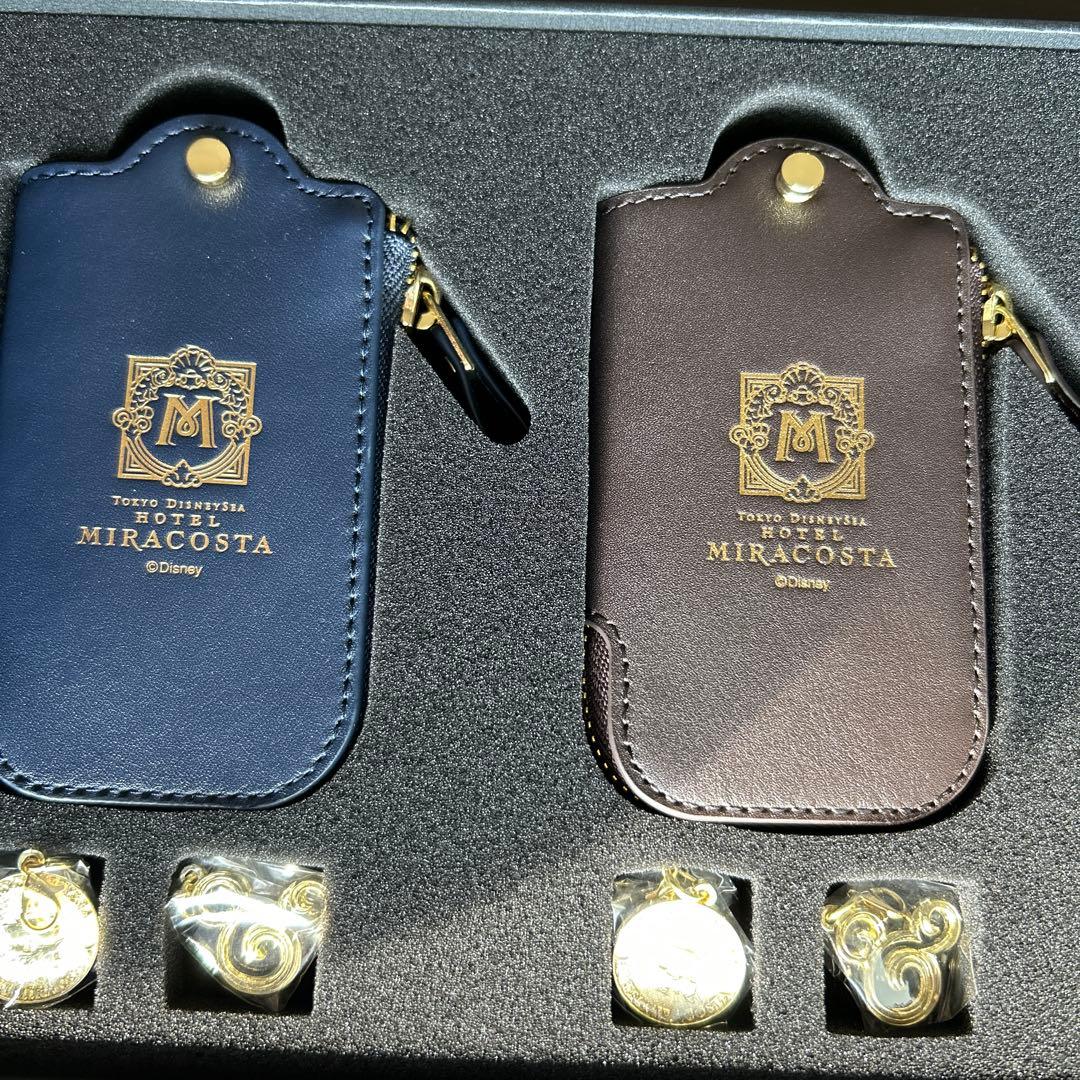 ミラコスタ宿泊者限定【記念品】本革キーケース（ペア）ブラウン、ネイビー