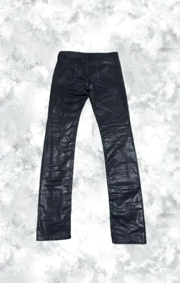 パンツ BLACK BARRETT skinny leather pants
