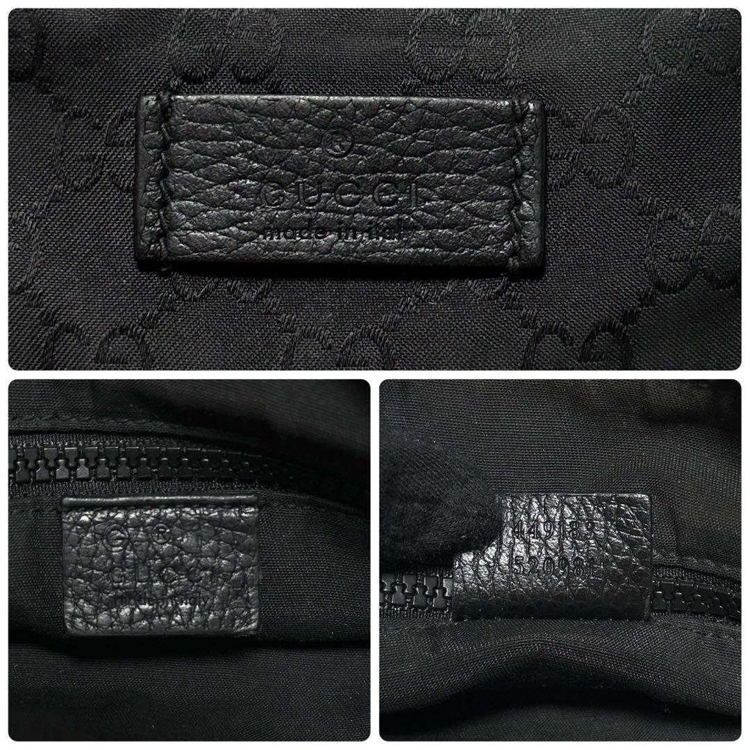 専用l63【美品】グッチ　GGナイロン　レザー　シェリーラインショルダーバッグ.