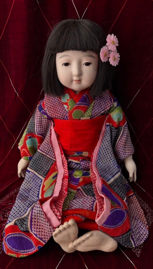 市松人形 初音 抱き人形 日本人形 和人形 ビスクドール アンティークドール