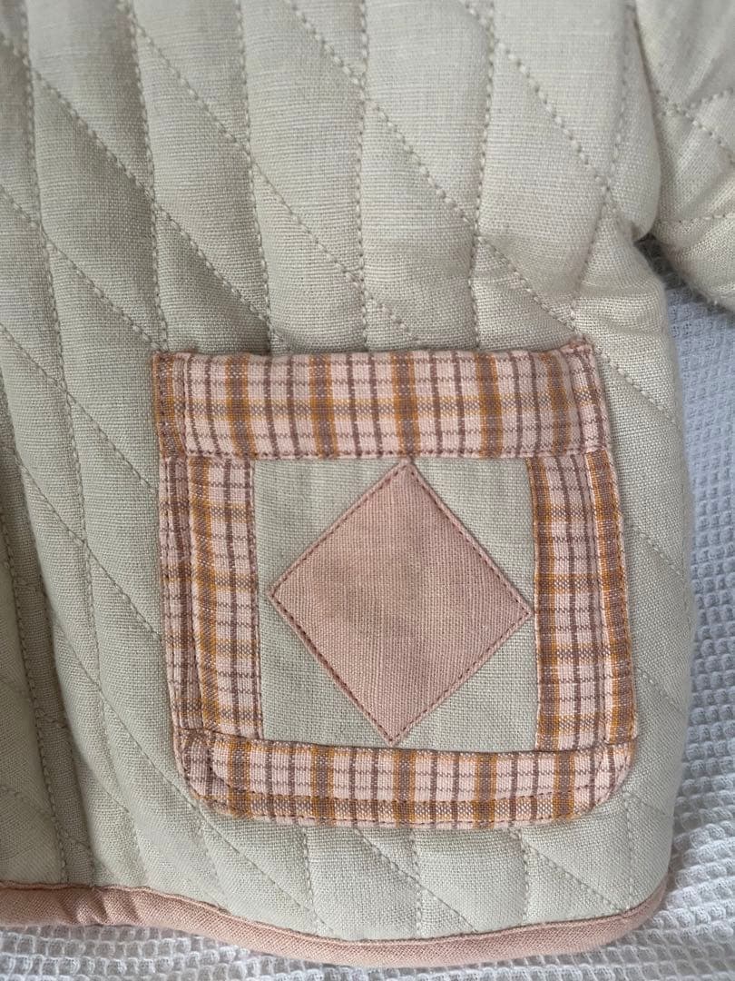 【美品】apolina キルティング　ボア　ジャケット