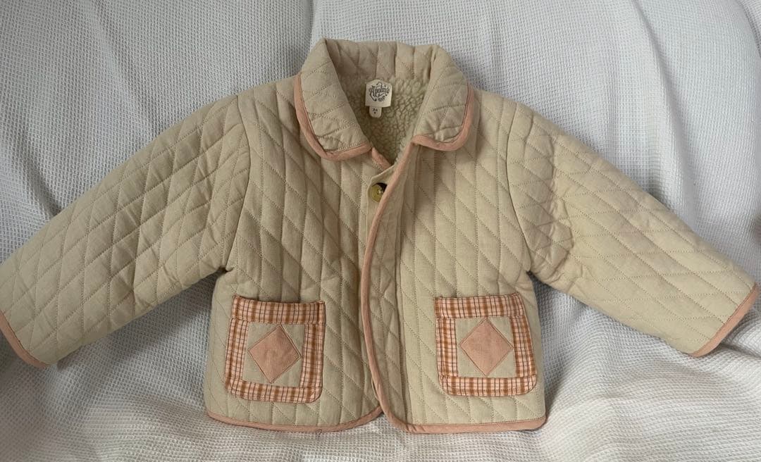 【美品】apolina キルティング　ボア　ジャケット