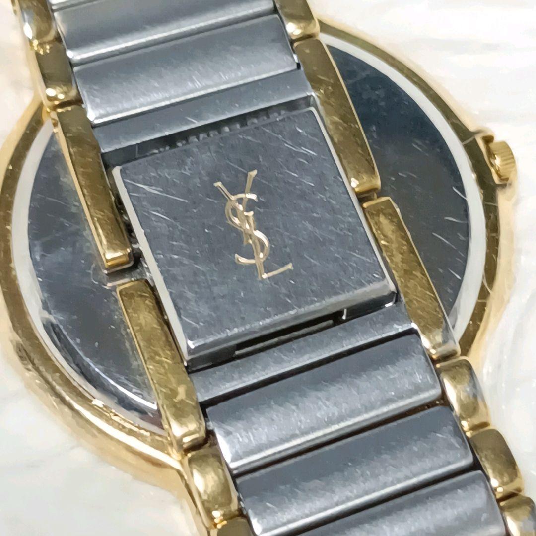 イヴサンローラン YSL メンズ 腕時計 純正ベルト 電池交換済み