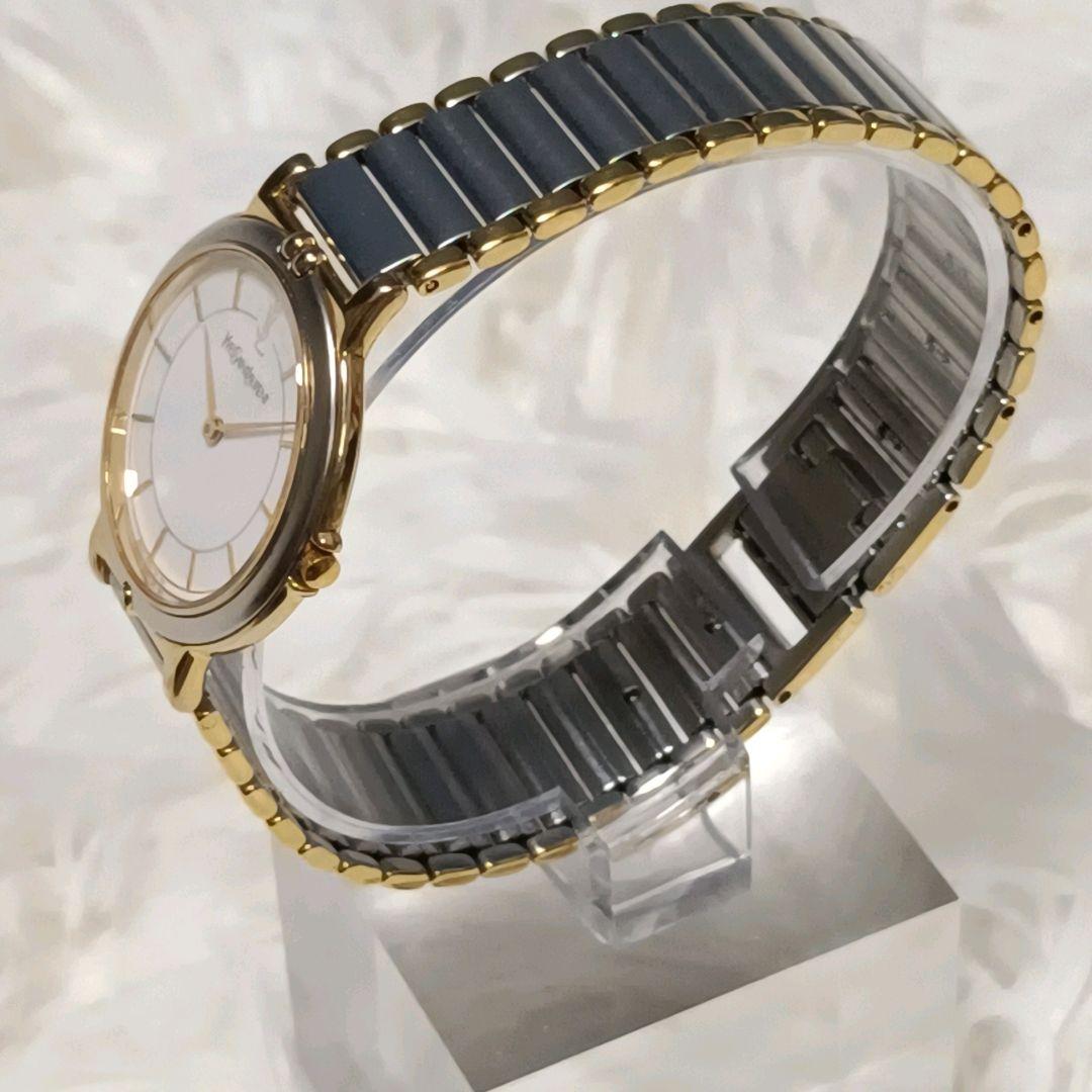 イヴサンローラン YSL メンズ 腕時計 純正ベルト 電池交換済み