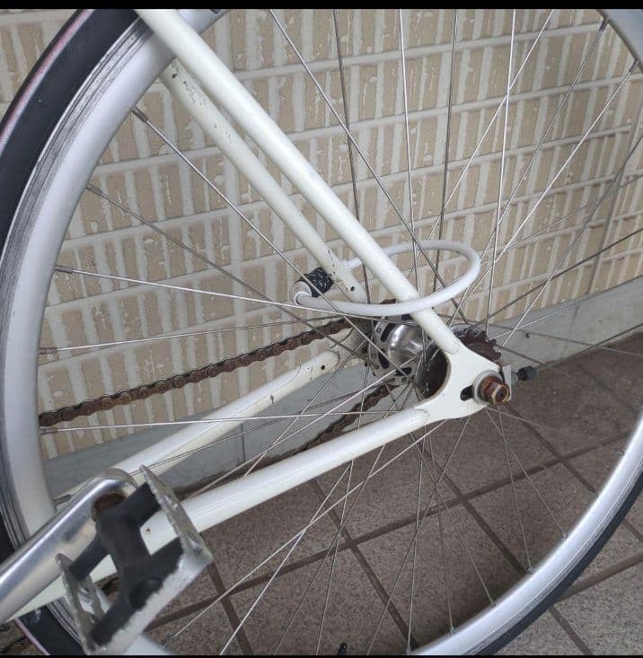 【フレームのみ】Fuji Feather(フジフェザー) ホワイト ピストバイク