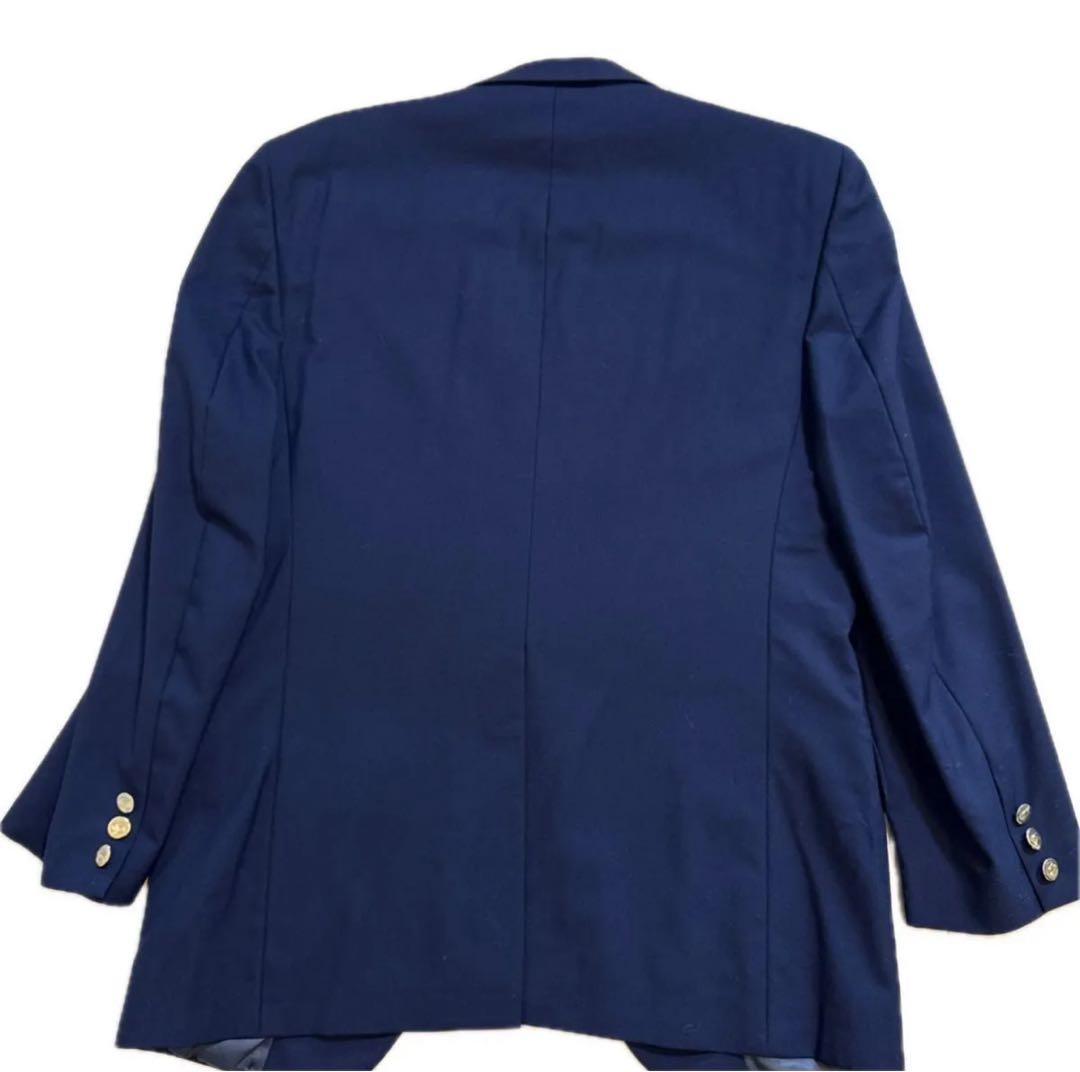 【売約済専用】Burberry 紺ブレ 刻印金ボタン テーラードジャケット濃紺