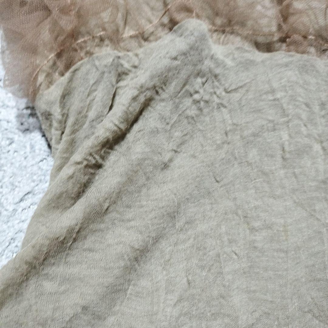 メゾンスペシャル シャーリングチュールコンビカットトップス カットソー