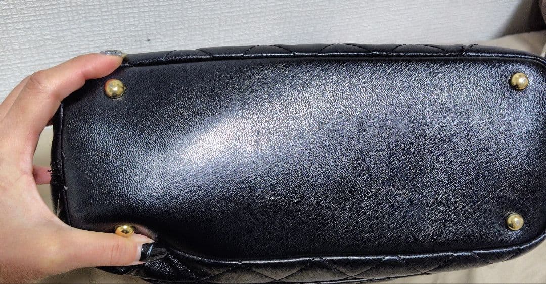 ♡CHANEL♡ 黒 レザートートバッグ キルティング✨美品✨