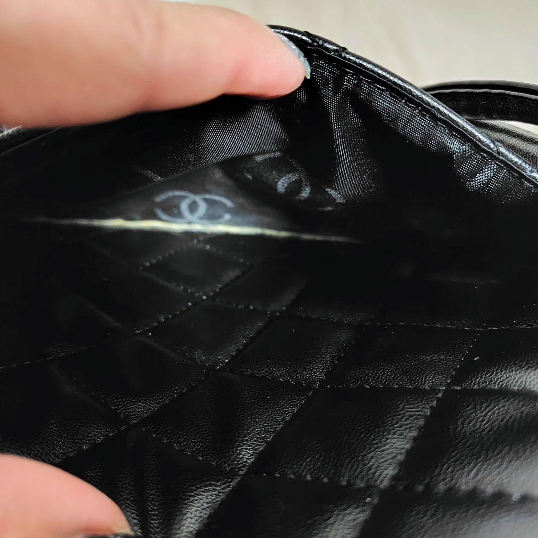 ♡CHANEL♡ 黒 レザートートバッグ キルティング✨美品✨