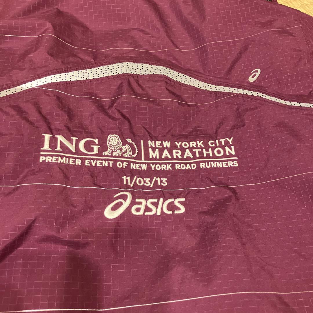 レア☆アシックス　ニューヨークシティマラソン限定ジャケットL☆ランニングタイツ