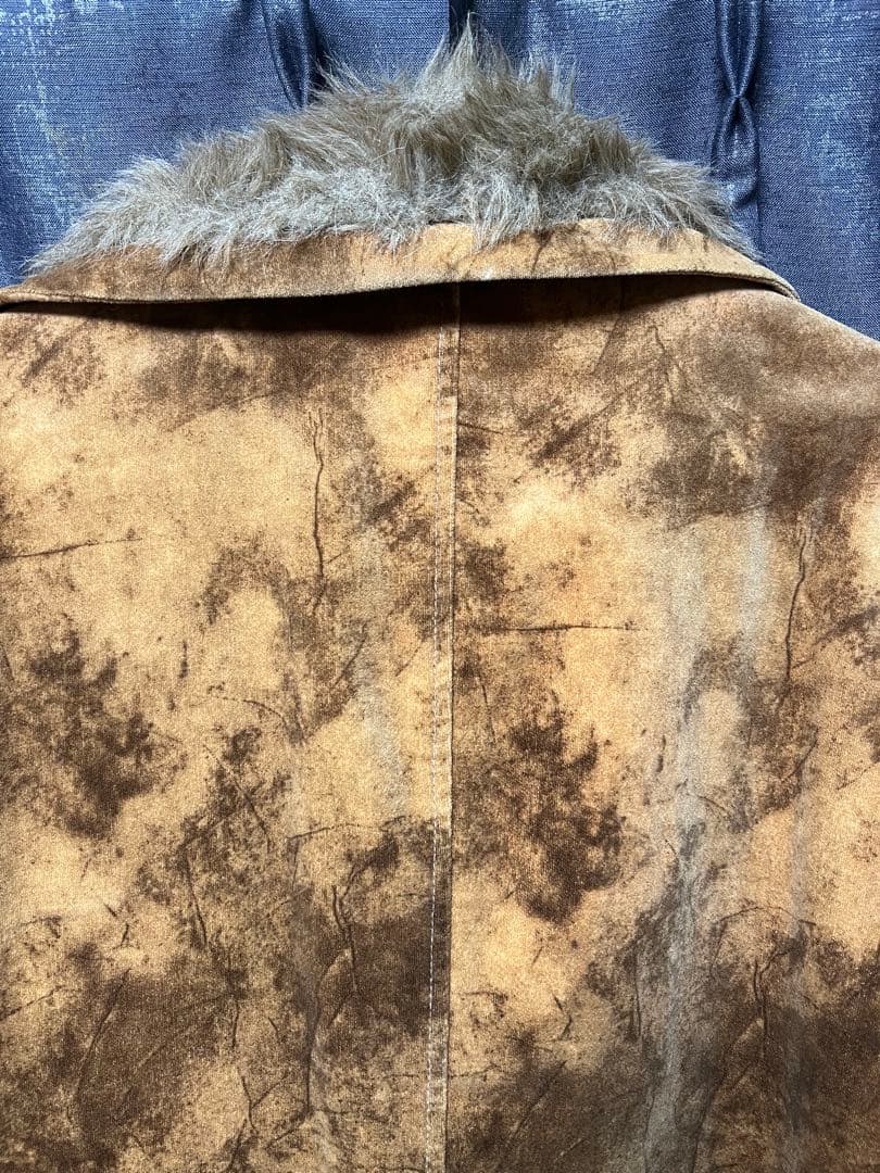 TORNADO MART トルネードマート ロングコート トレンチ ファー襟付き