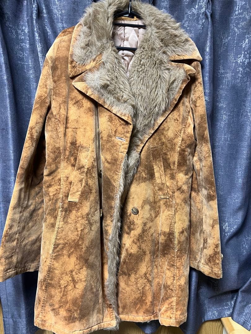 TORNADO MART トルネードマート ロングコート トレンチ ファー襟付き