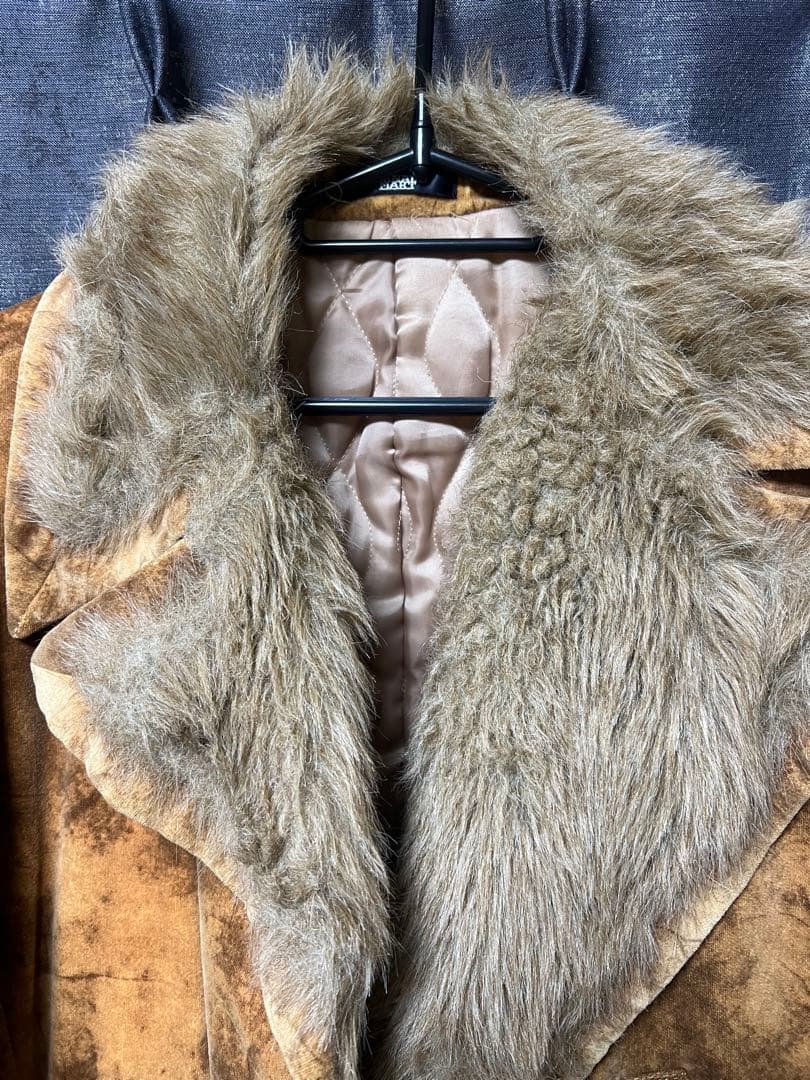 TORNADO MART トルネードマート ロングコート トレンチ ファー襟付き