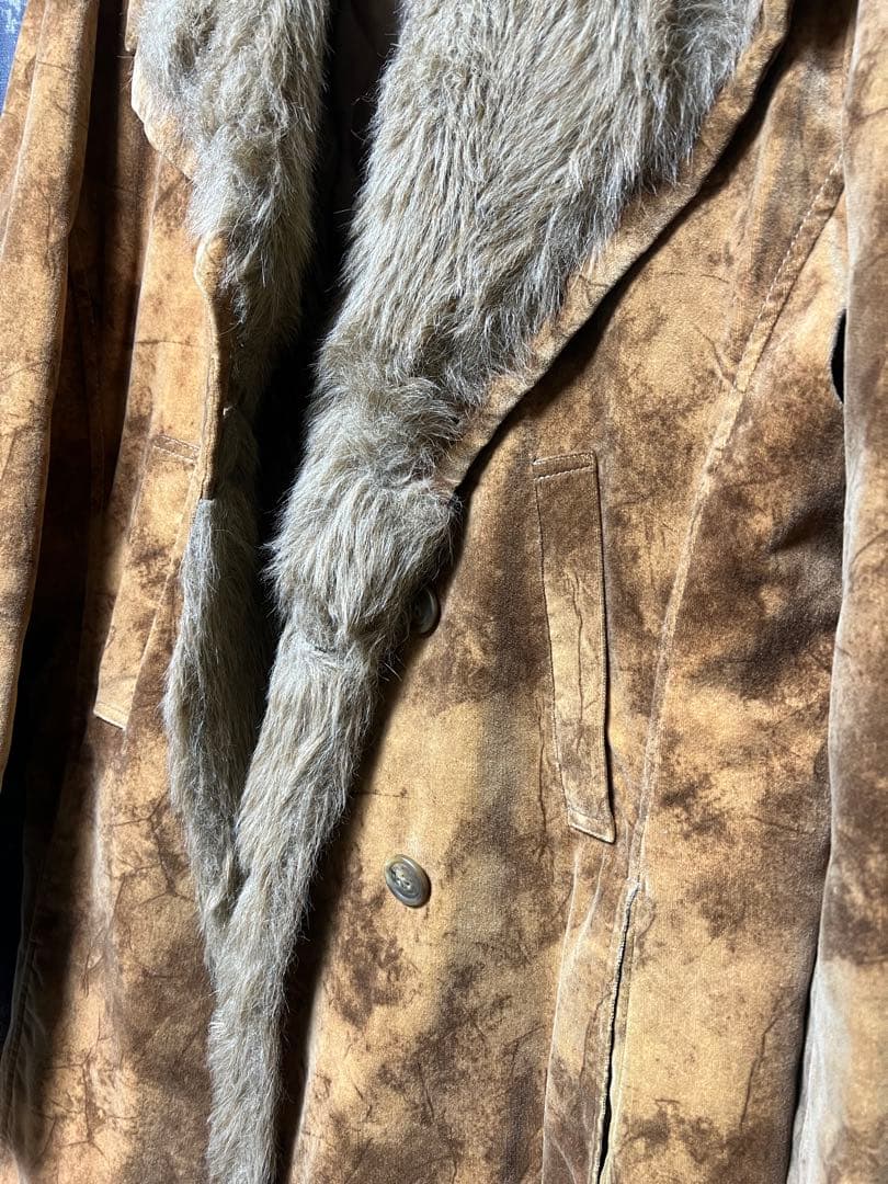 TORNADO MART トルネードマート ロングコート トレンチ ファー襟付き