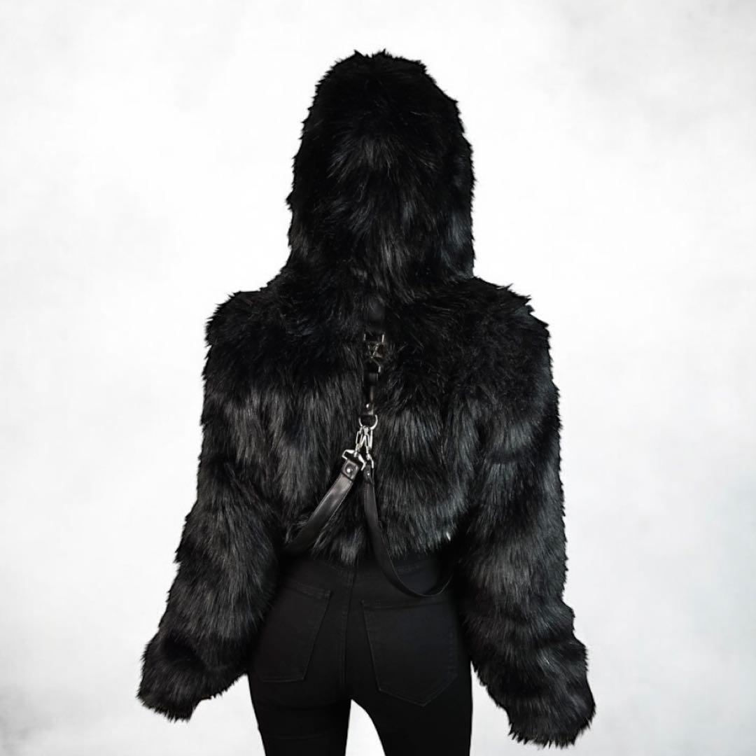 ジャケット・アウター KILLSTAR Night Creature Faux-Fur Jacket