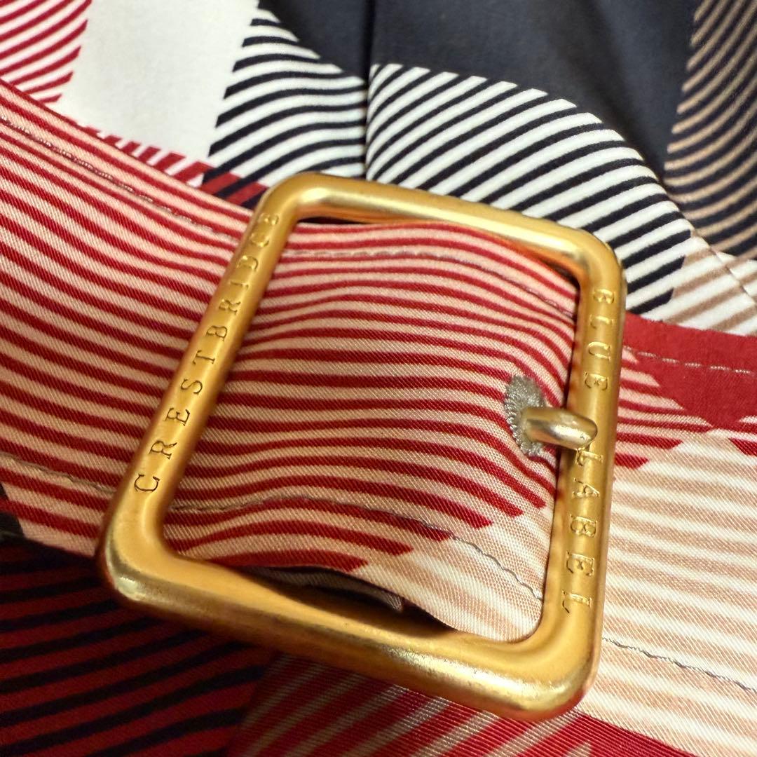 美品✨ブルーレーベル クレストブリッジ チェック柄 オールインワン レッド 38