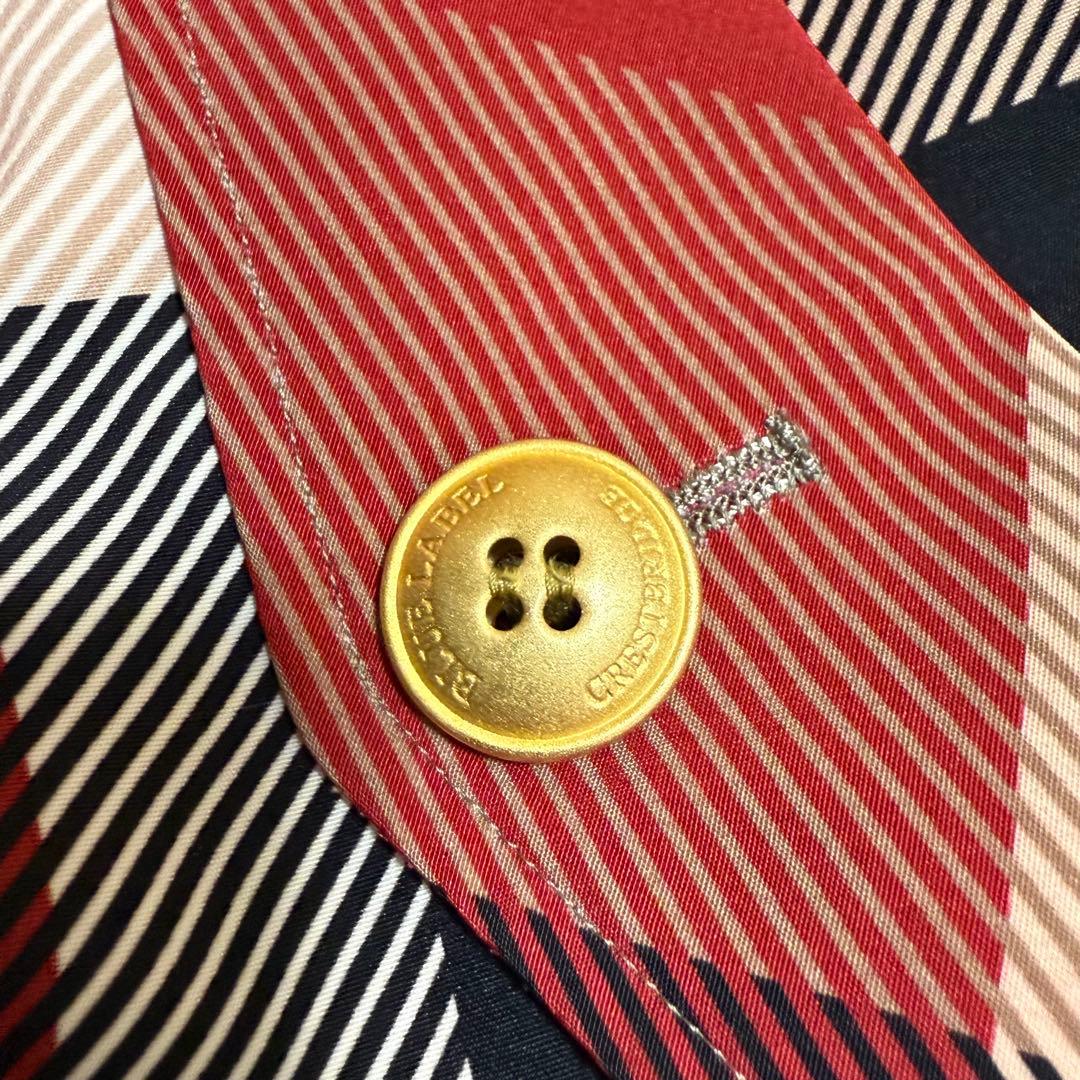 美品✨ブルーレーベル クレストブリッジ チェック柄 オールインワン レッド 38