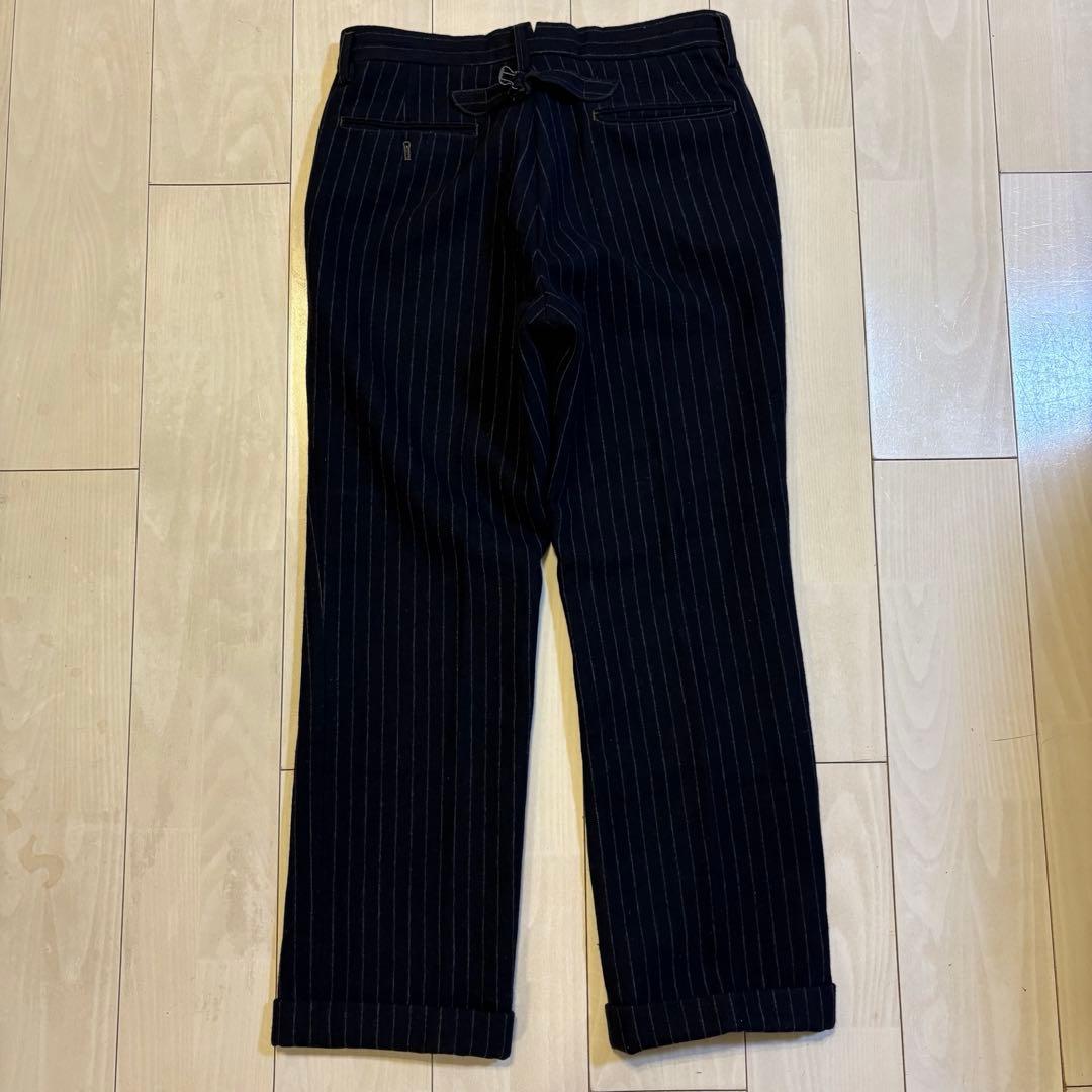 【週末限定】PHIGVEL MAKERS Co.ウールストライプパンツ　アメカジ
