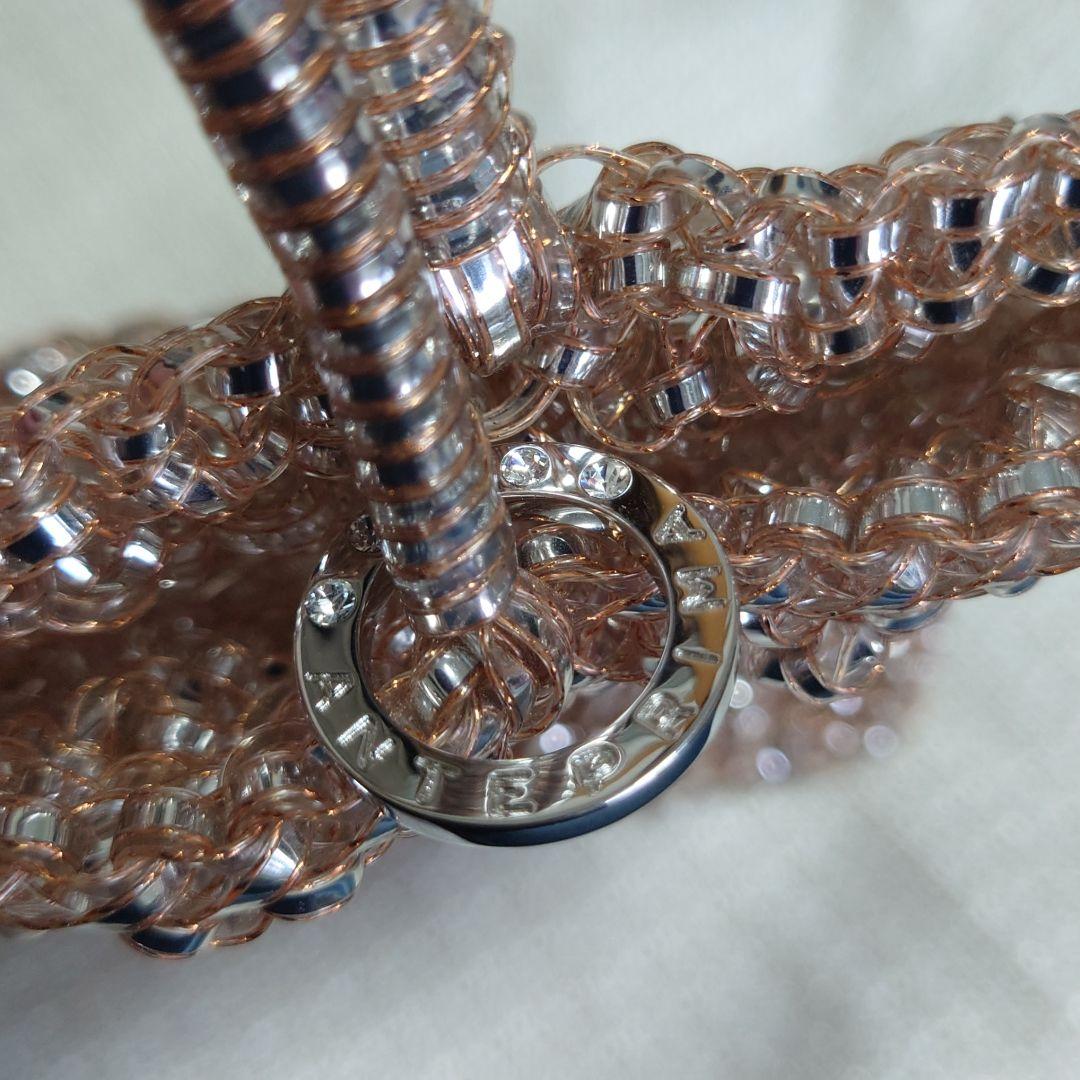 アンテプリマ　パーティーバッグ　ビーズ装飾　ベージュ