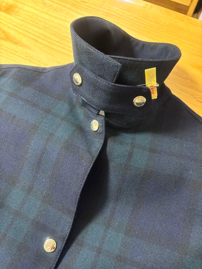 マッキントッシュフィロソフィー　チェック　ステンカラーコート　36