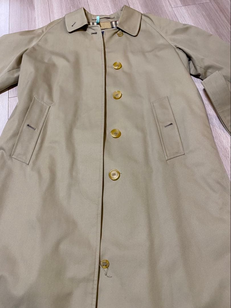 お値下げ❗️ ベージュ トレンチコート チェック裏地