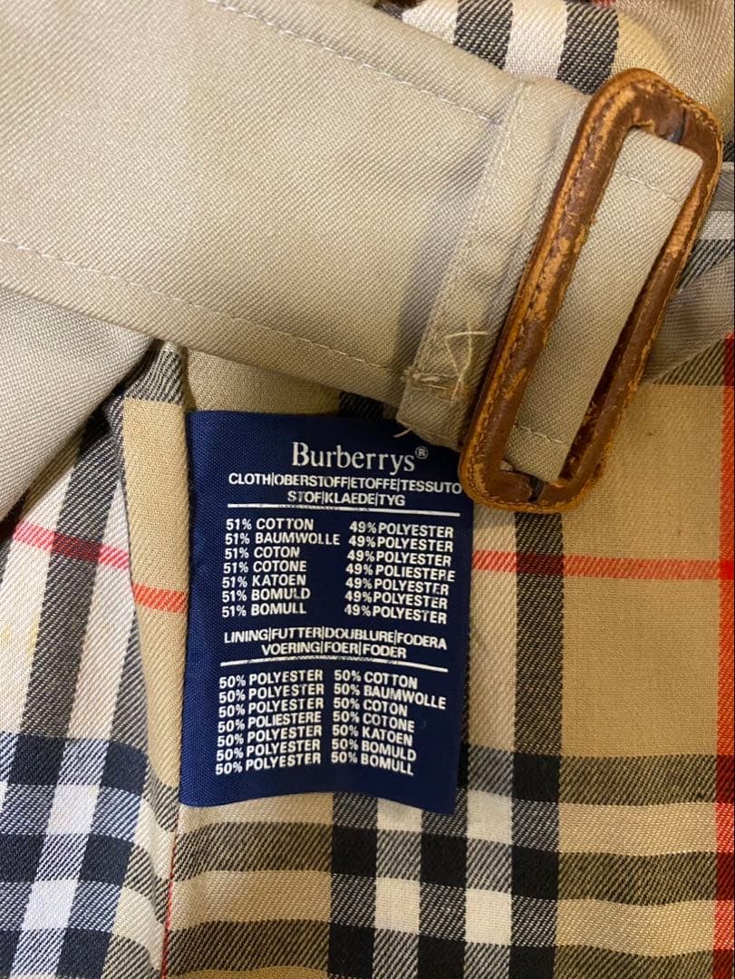 お値下げ❗️ ベージュ トレンチコート チェック裏地