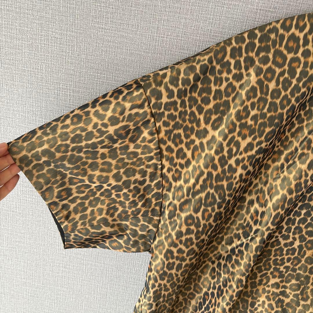 BLAMINK レオパード柄 半袖ブラウス 38 定価8.2万円