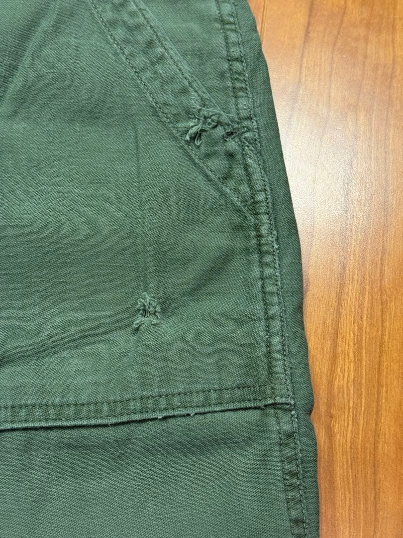 60s US ARMY ベイカーパンツ W32 ボタンフライ OG107