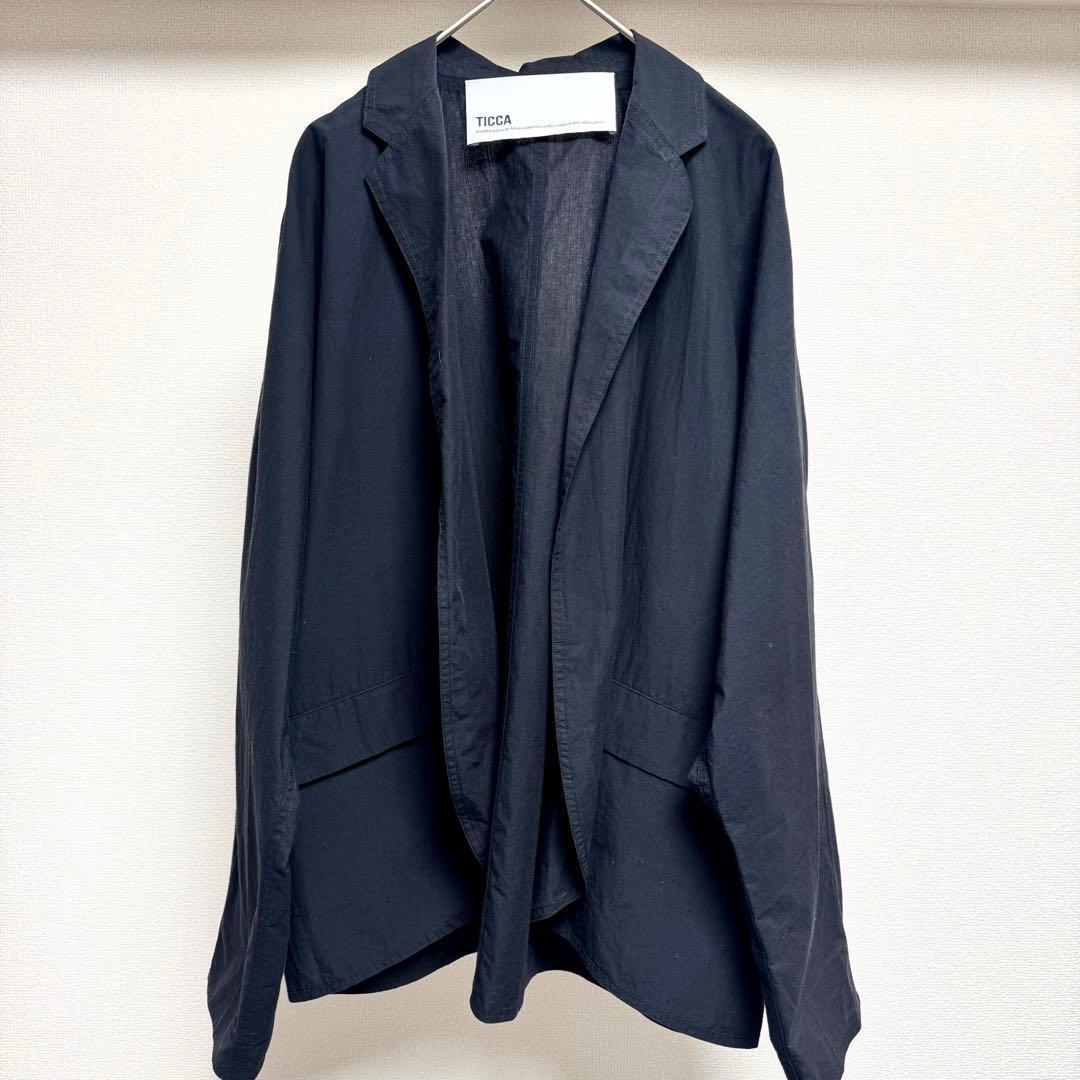 TICCA ティッカ コットン ハーブ シャツ ジャケット 黒 フリーサイズ
