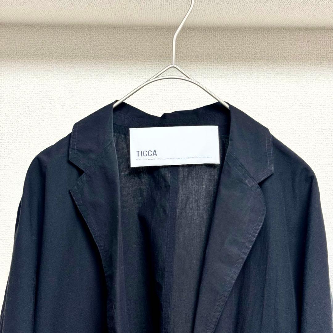 TICCA ティッカ コットン ハーブ シャツ ジャケット 黒 フリーサイズ
