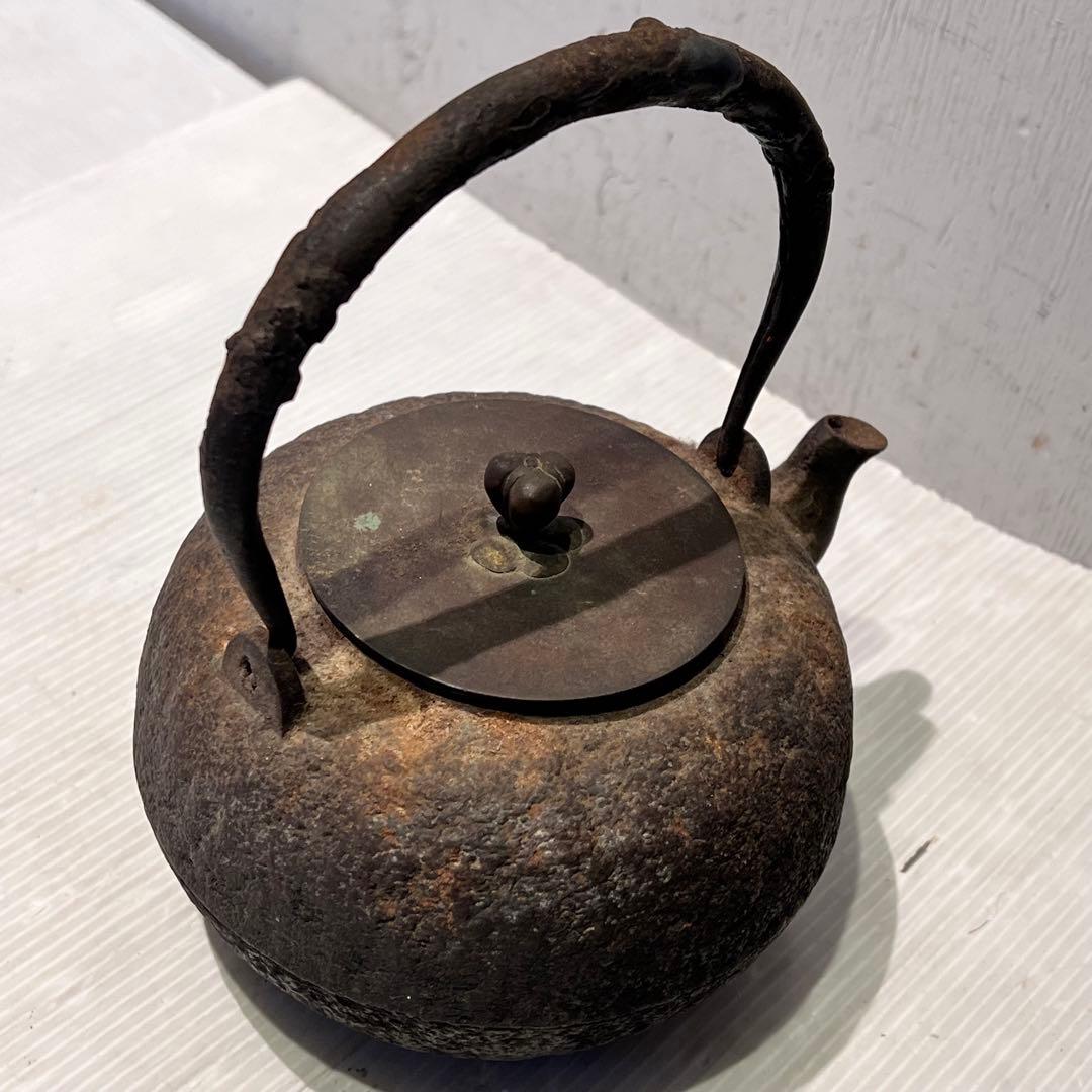 時代物　龍文堂造 鉄瓶 急須 茶道具 骨董　インテリア　コレクション