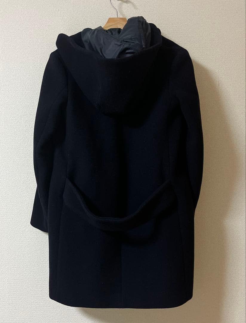 ネイビー ウールロングコート サイズ38 ロペ　ROPE ライナー付き