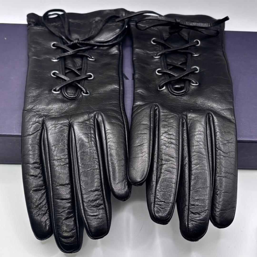 PRADA☆レザーグローブ ブラック サイズ7
