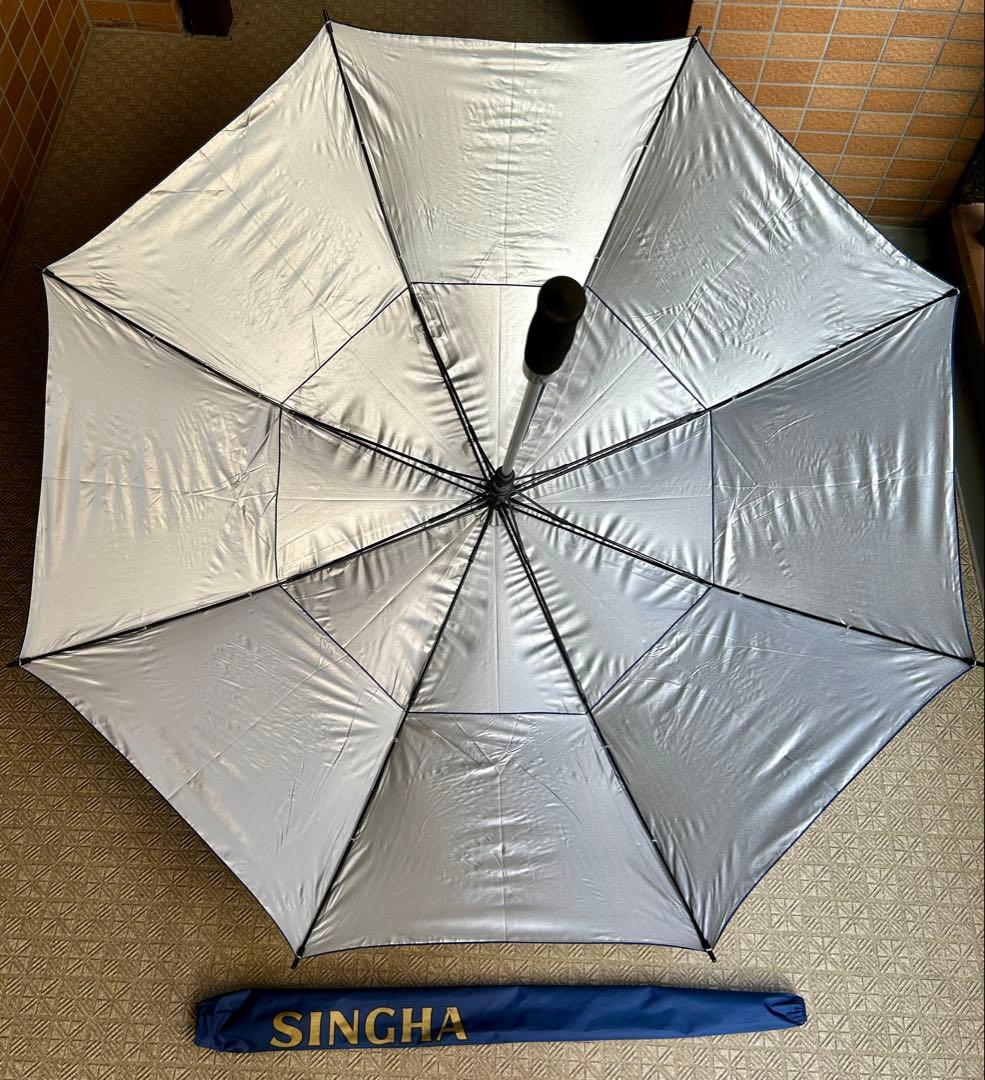 【激レア・非売品】ゴルフキャディーバッグシンハネイビーゴルフバッグ傘3点セット