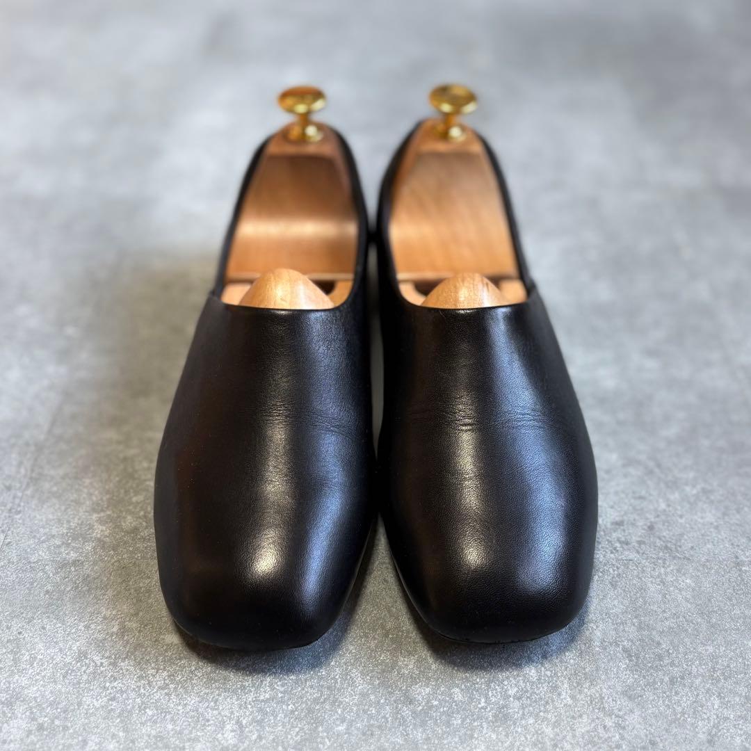 【美品】CAMPER カンペール レザー フラット パンプス 23.5cm 黒