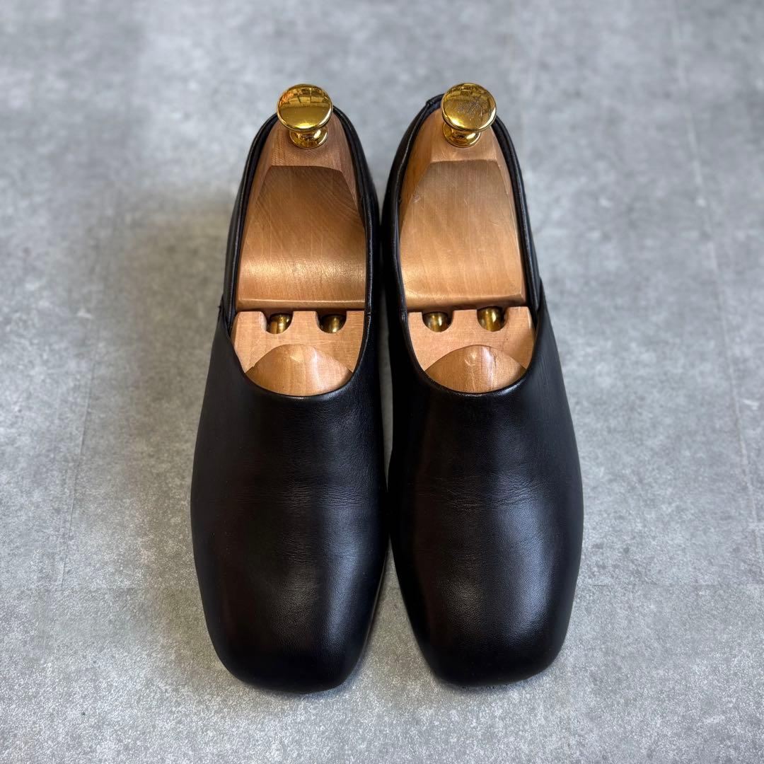 【美品】CAMPER カンペール レザー フラット パンプス 23.5cm 黒