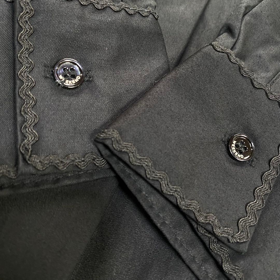 ビ*︎様 美品 Max Mara近年モデル マキシ シャツワンピース ブラック