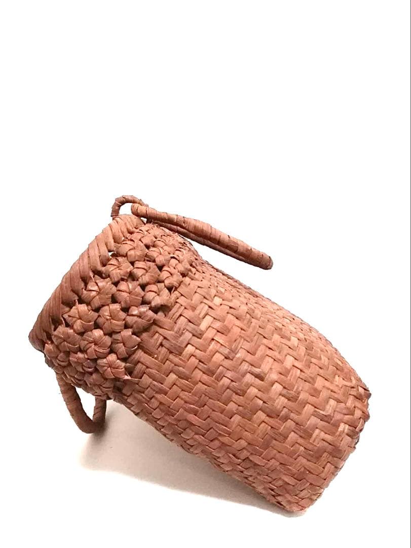 山葡萄バッグ円形三段花結び