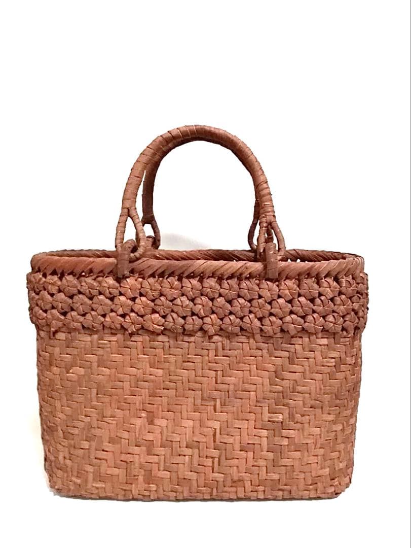 山葡萄バッグ円形三段花結び