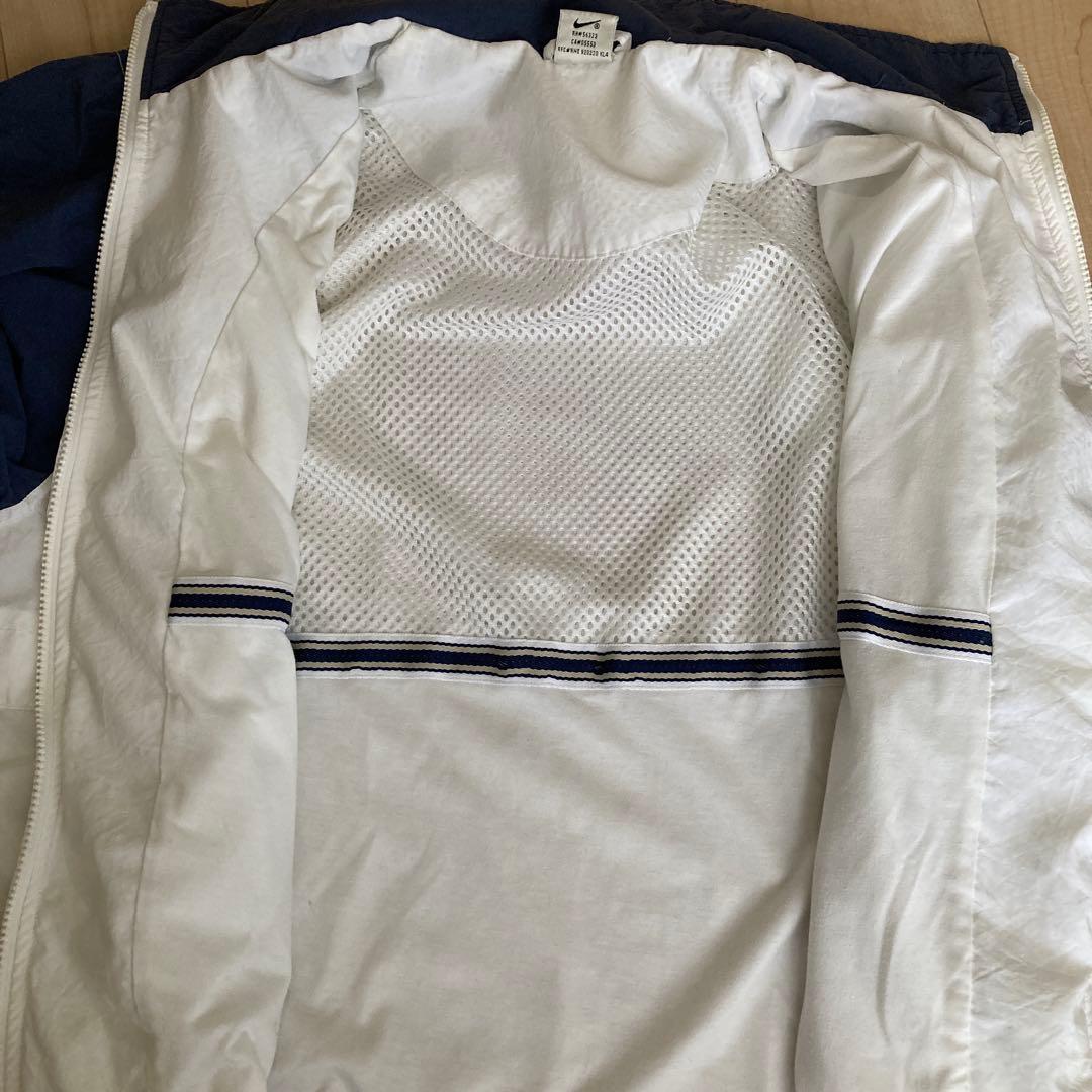 激レア90s 銀ダクNIKEテニスロゴナイロンジャケット ウィンドブレカーL